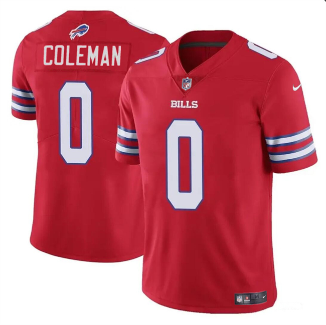 Youth Buffalo Bills #0 Keon Coleman Red 2024 Draft Vapor Untouchable Limited Stitched Football Jersey